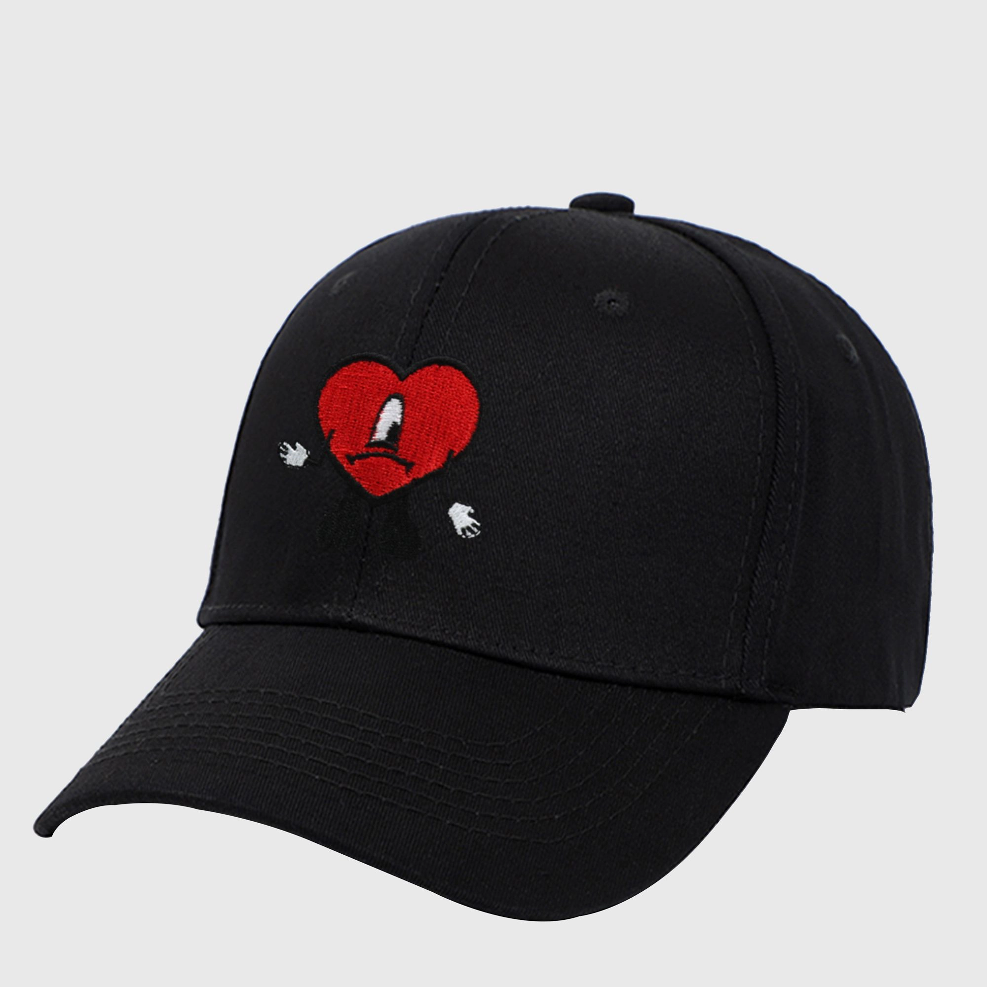 Anna-Kaci Women's Embroidered Valentine Heart Design Adjustable Baseball Cap