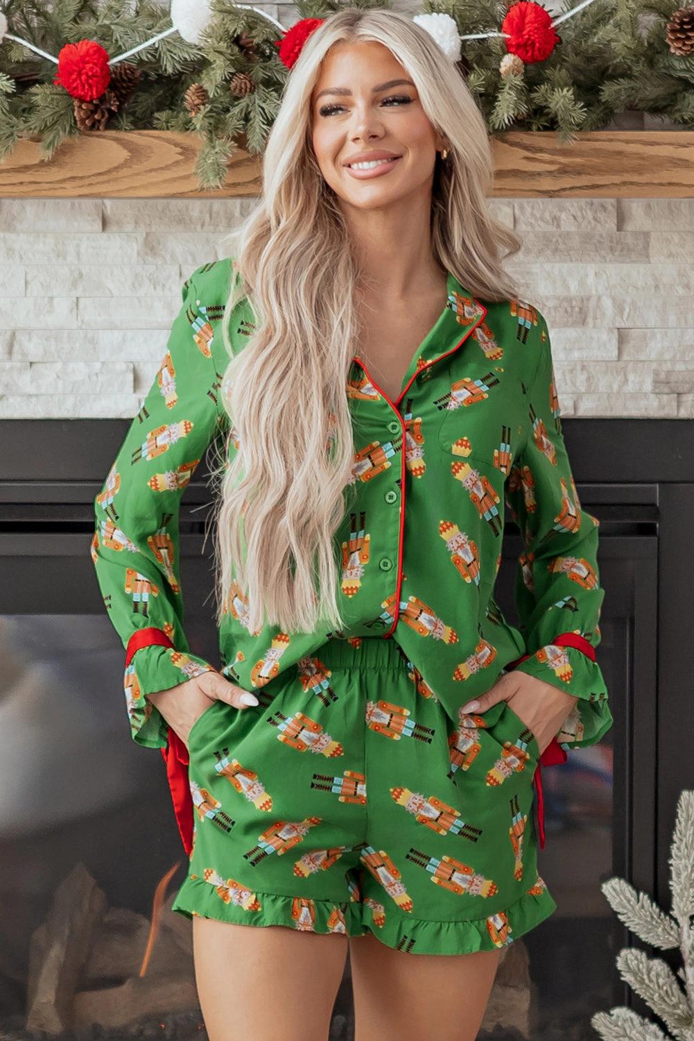 Threaded Pear Women's Vivisha Silky 2pcs Pajama Set