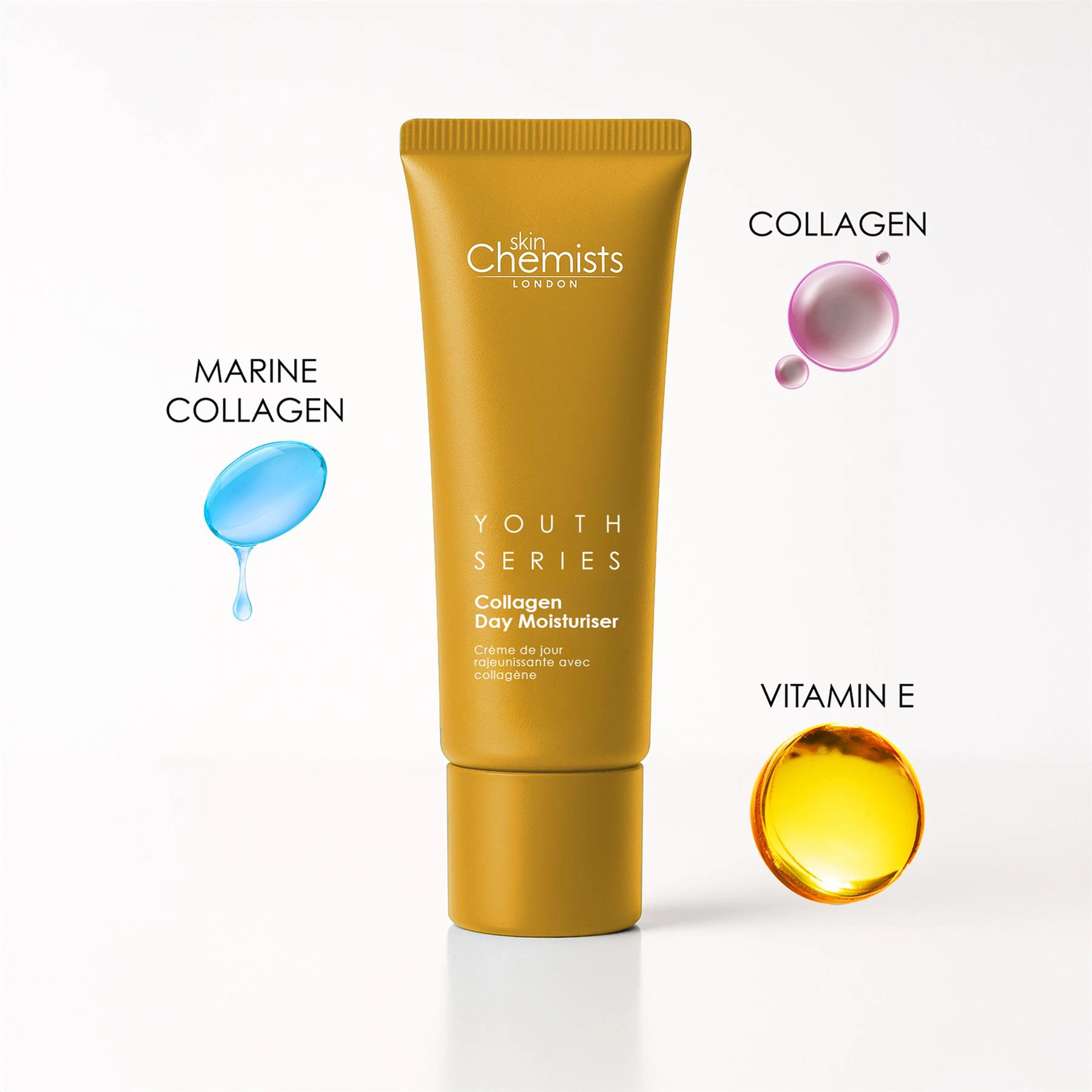 skinChemists Youth Series 1% Collagen Day Moisturiser 50ml - Anti-Aging, Firming & Hydrating