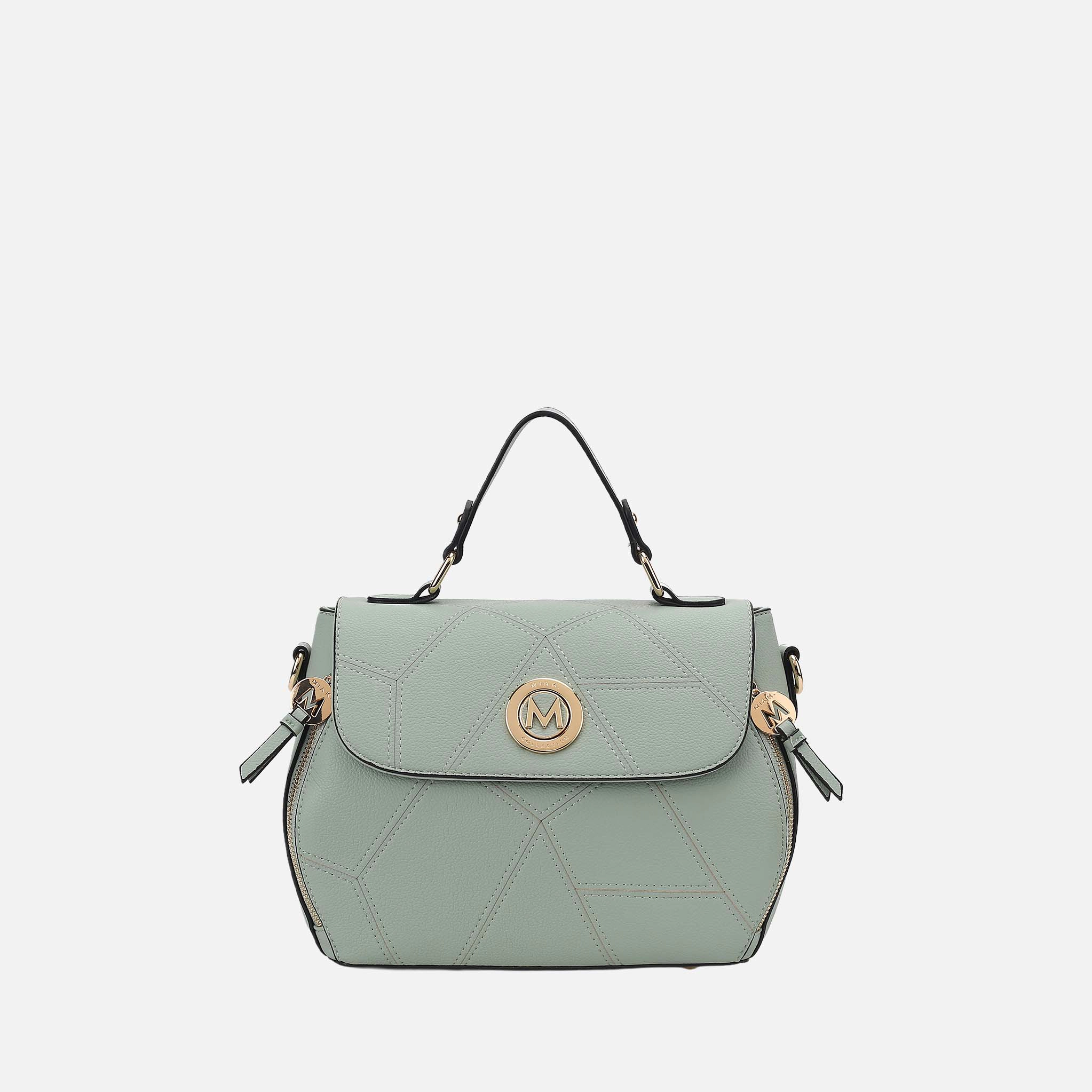 MKF Collection Clementine Satchel Women’s Vegan Leather Handbag Seafoam
