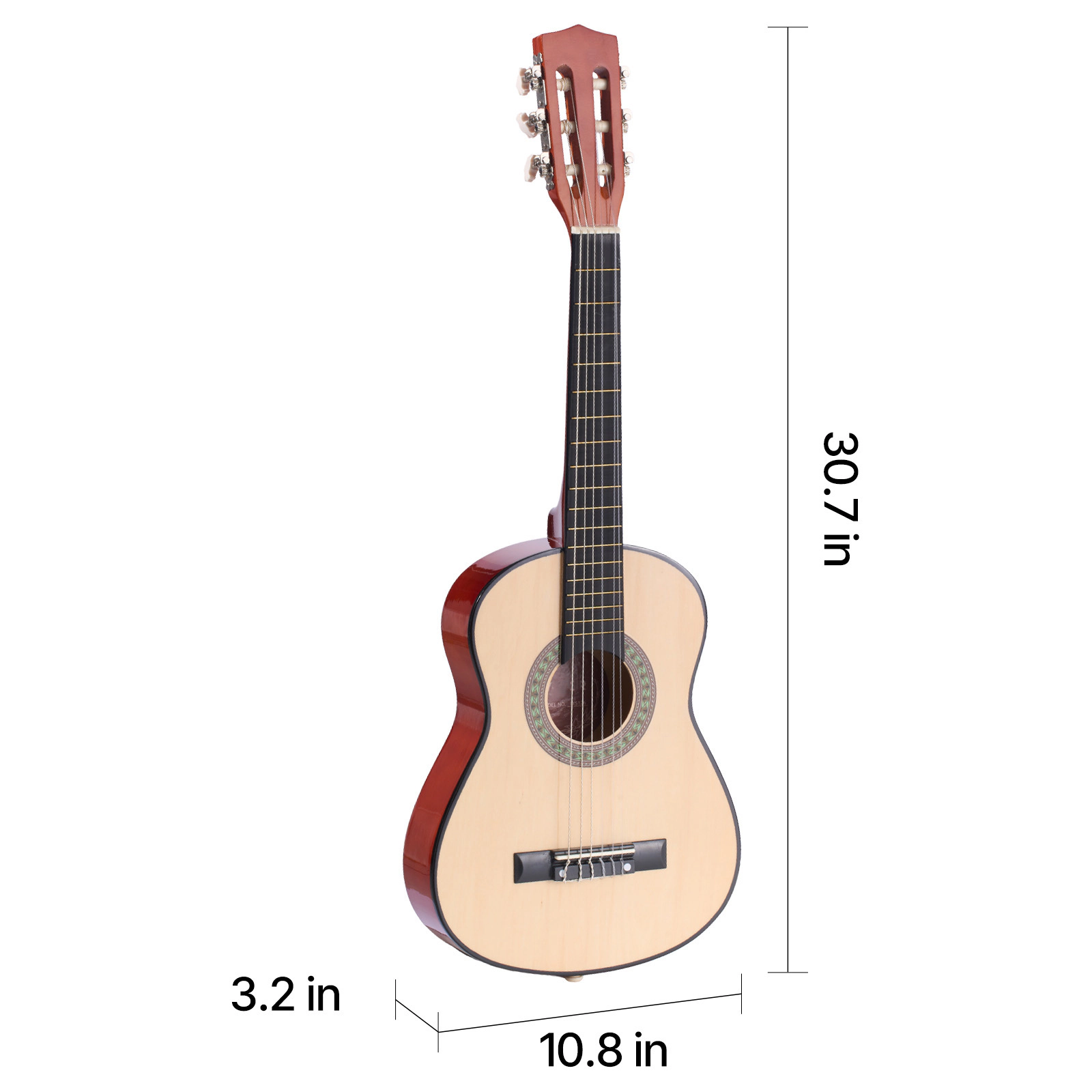 HONGGE Classical Guitar 30 Inch Wood Starter Kit for Beginners with Nylon Strings Gig Bag Strap Tuner
