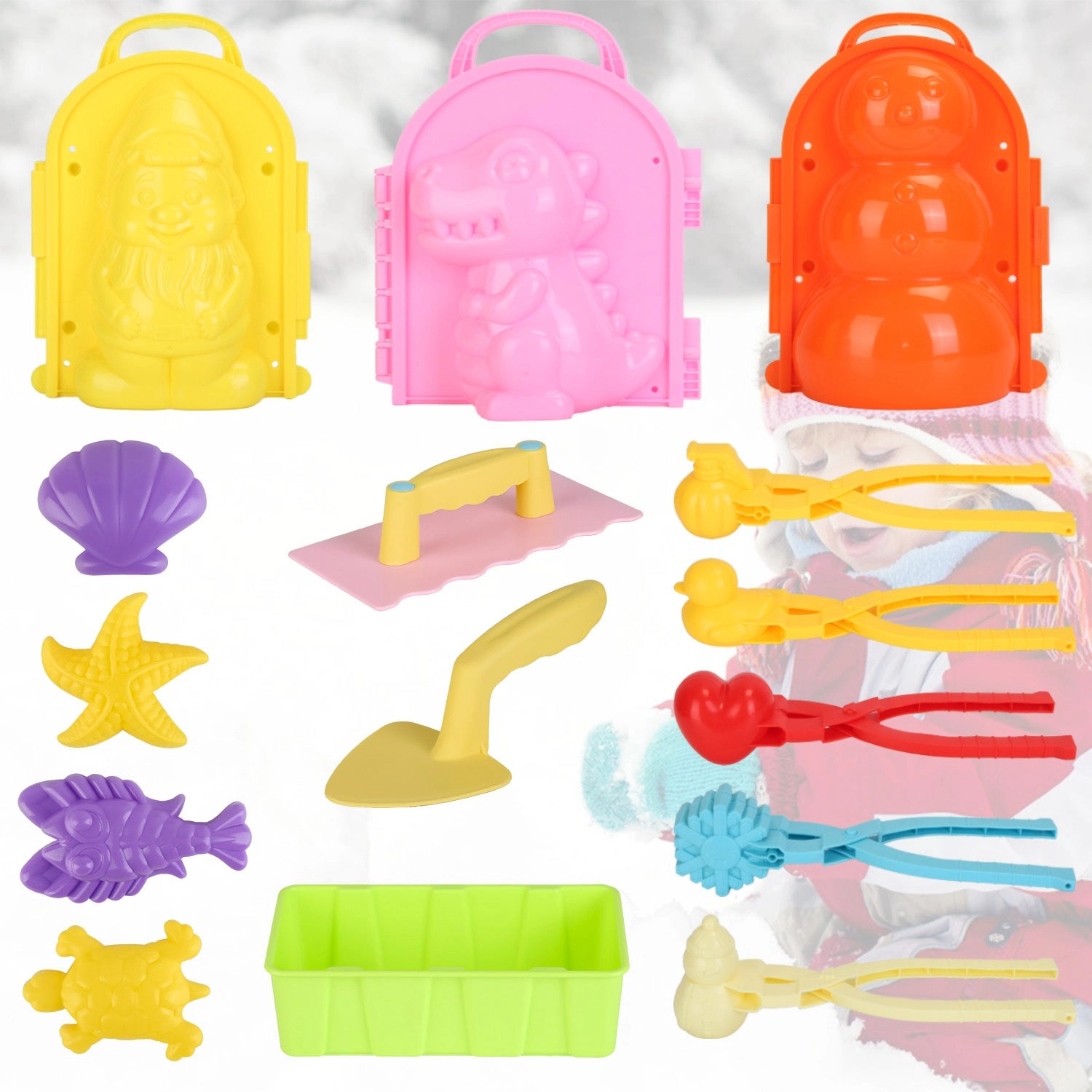GBruno 15-Piece Winter Snowball Maker Kit
