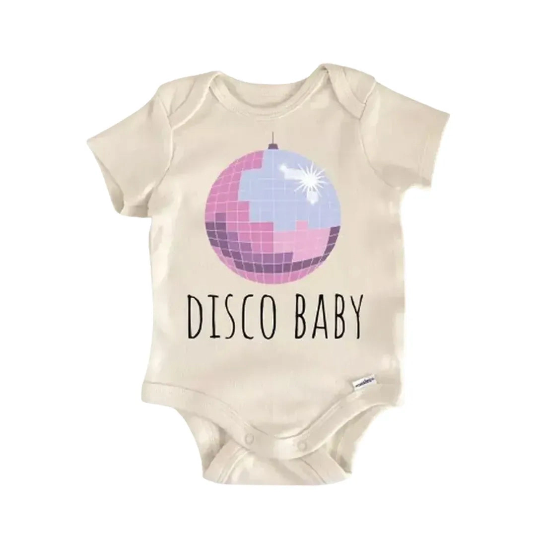NOFO VIBES Unisex Disco Ball 70S Newborn Baby Bodysuit