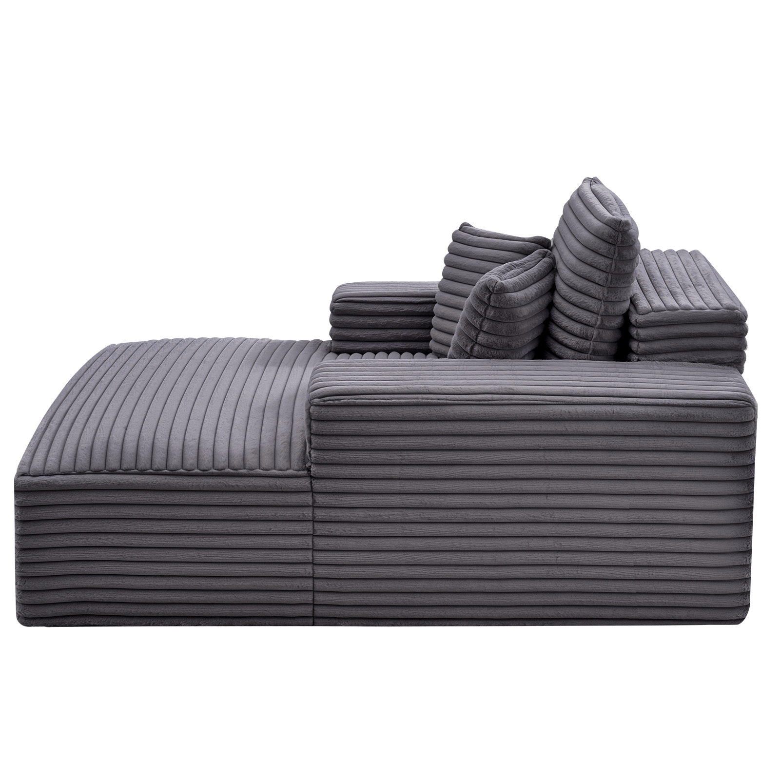 HONGGE Chaise Lounge Chair, Boneless Indoor
