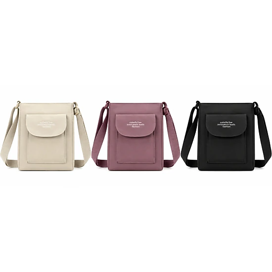 Home Collection Women’s Water Resistant Nylon Crossbody Shoulder Bag