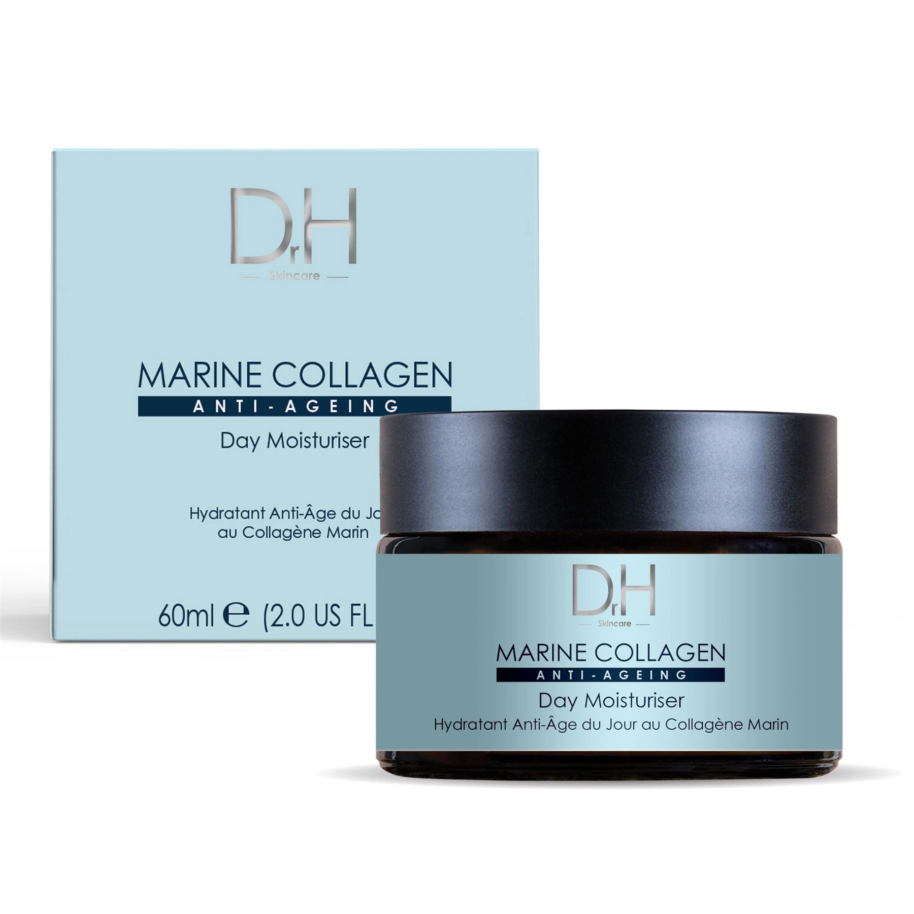 Dr H Marine Collagen Anti-Ageing Day Moisturiser 60ml - Firming+Smoothing for Fine Lines