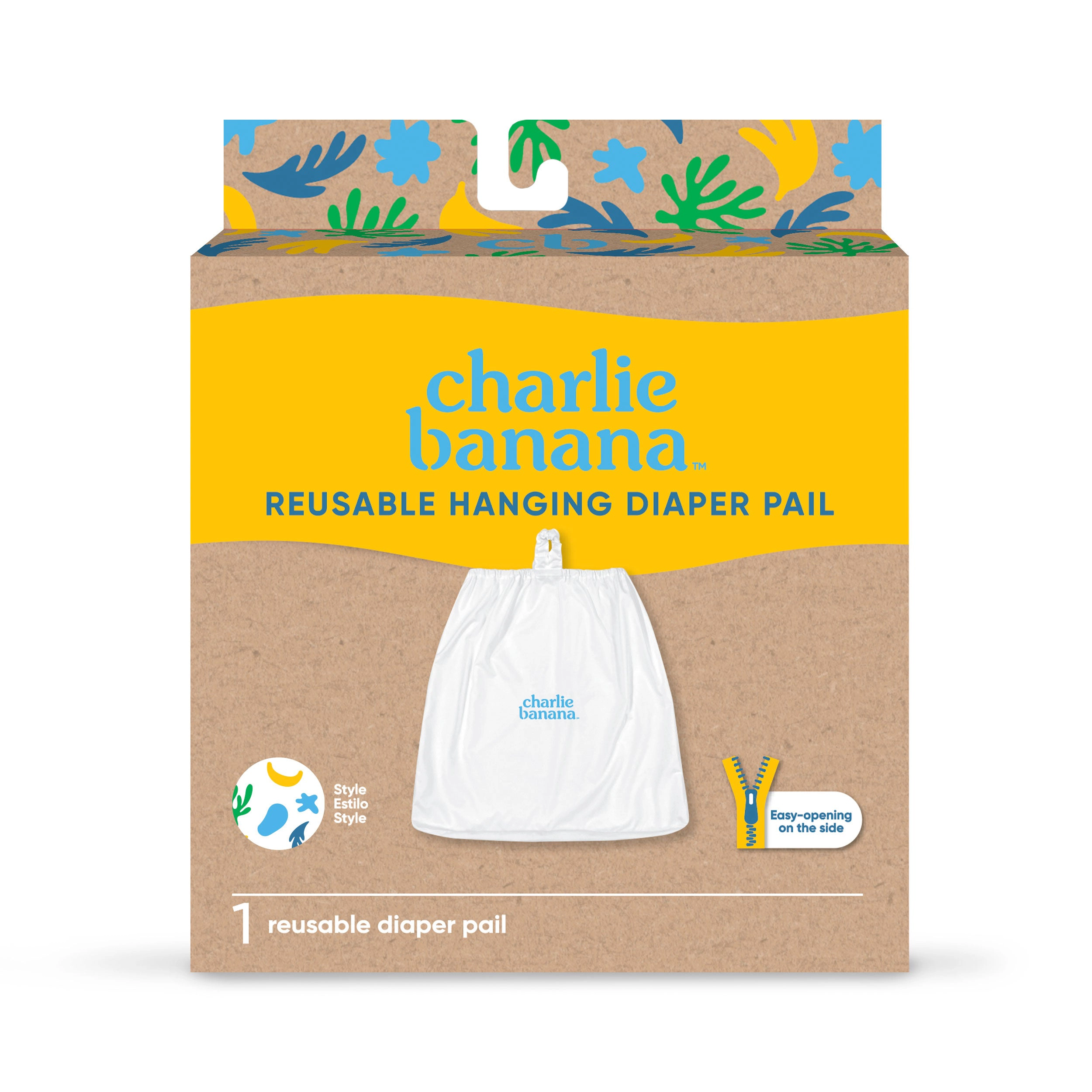 Charlie Banana Hanging Diaper Pail CB Leaf