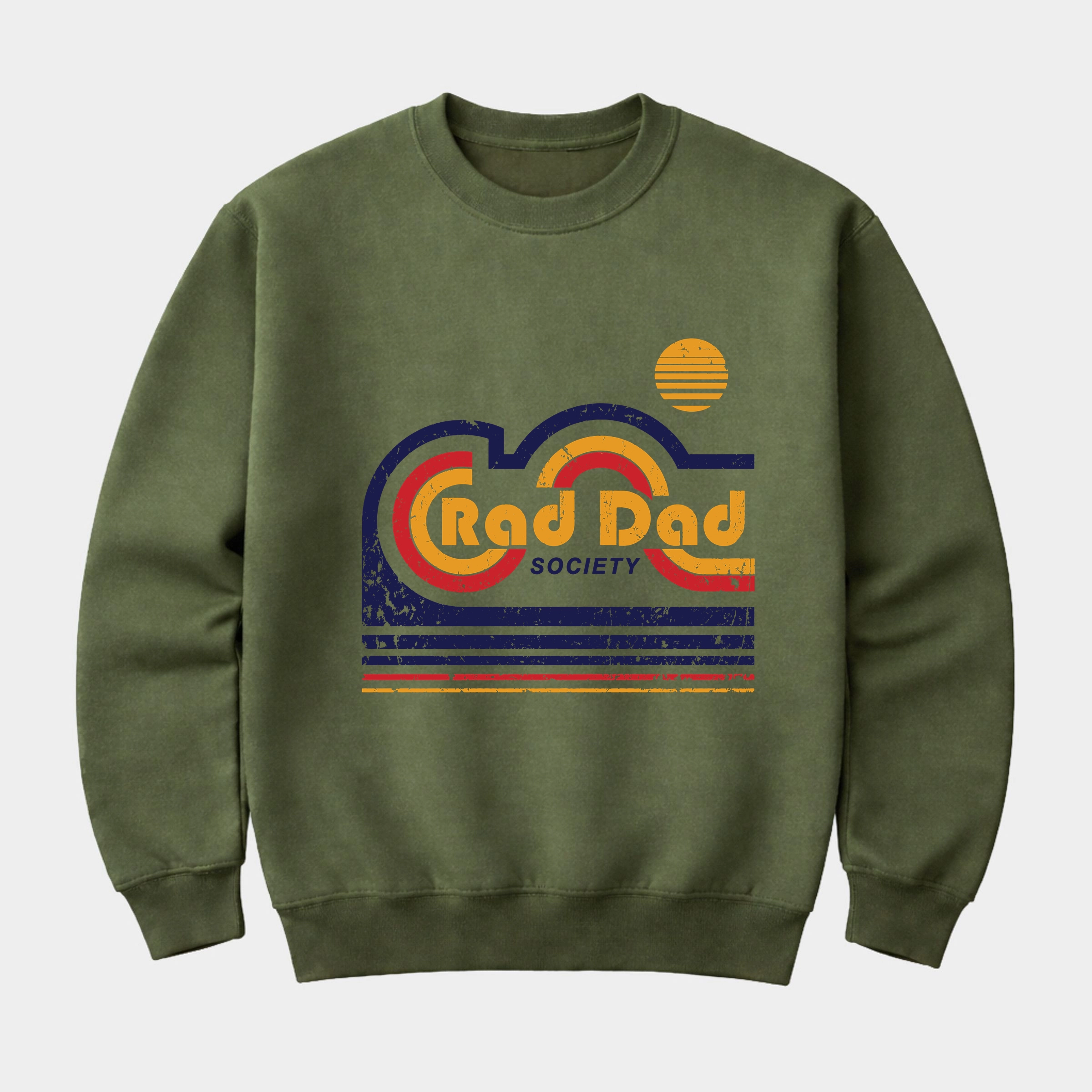 Simply Sage Market - Men's Graphic Sweatshirt Rad Dad Society Retro