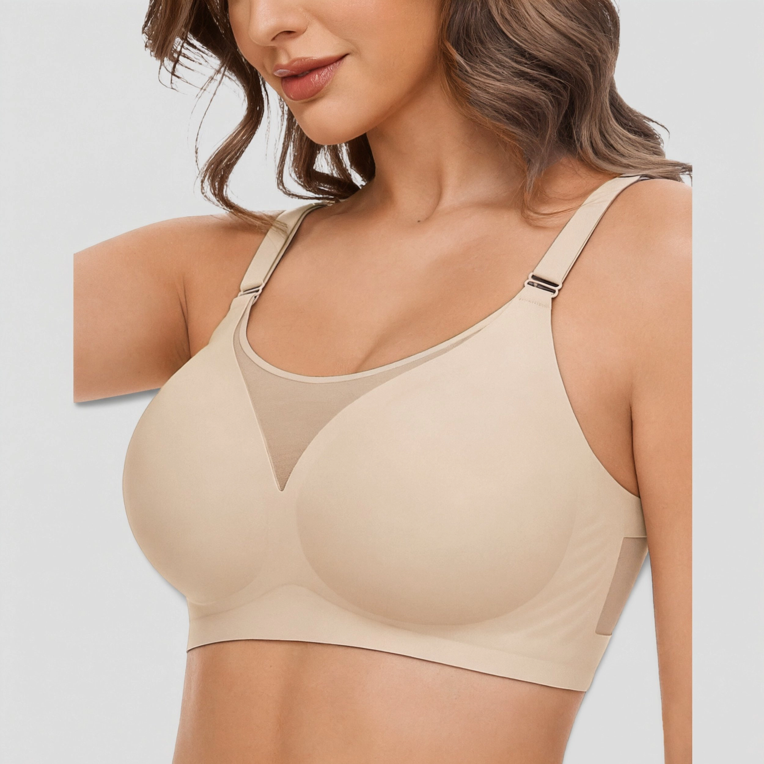 Avidlove Women's Seamless Wireless Mesh Bralette