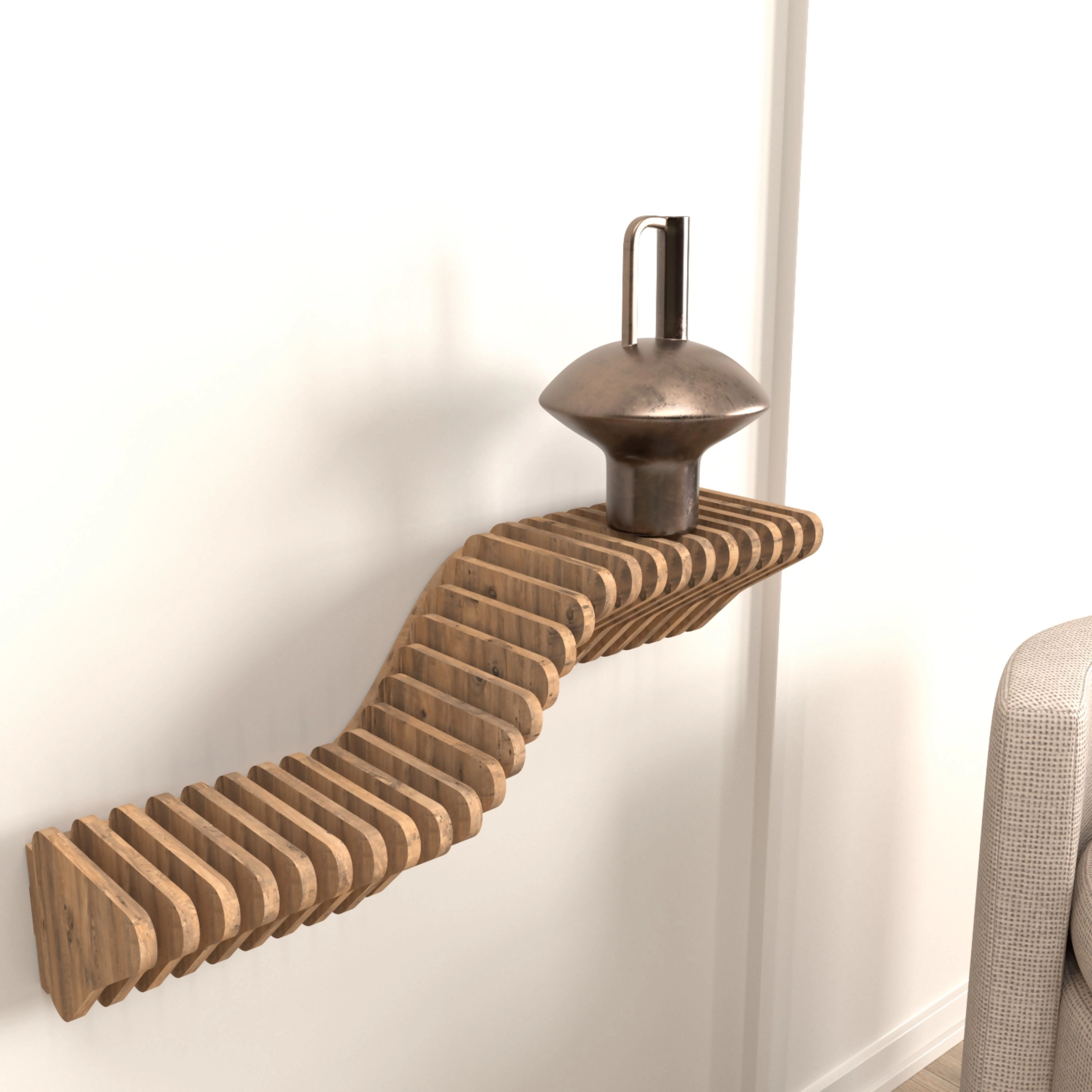 Wear Sierra 20'' Geometric Floating Wall Shelf