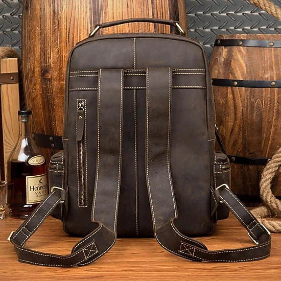 brown vintage haiku leather backpack Loaded with a range of smart The Hagen Backpack | Timeless