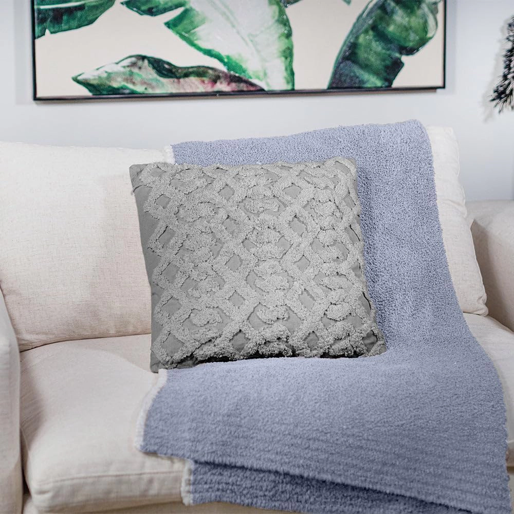 Sol Living Cotton Macrame Decorative Throw Pillow