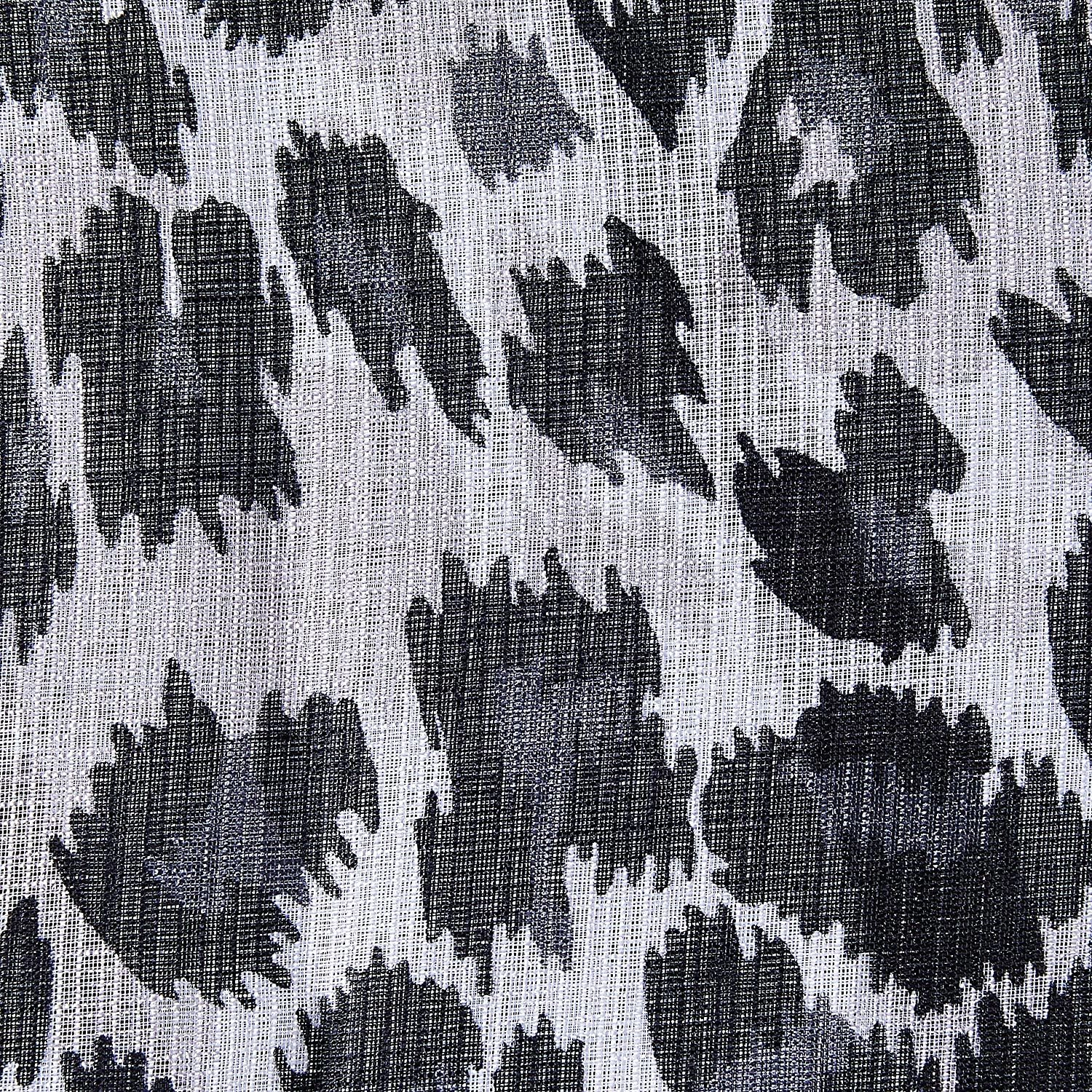 Kate Aurora 2 Piece Safari Themed Animal Print Rod Pocket Sheer Window Curtain Panels