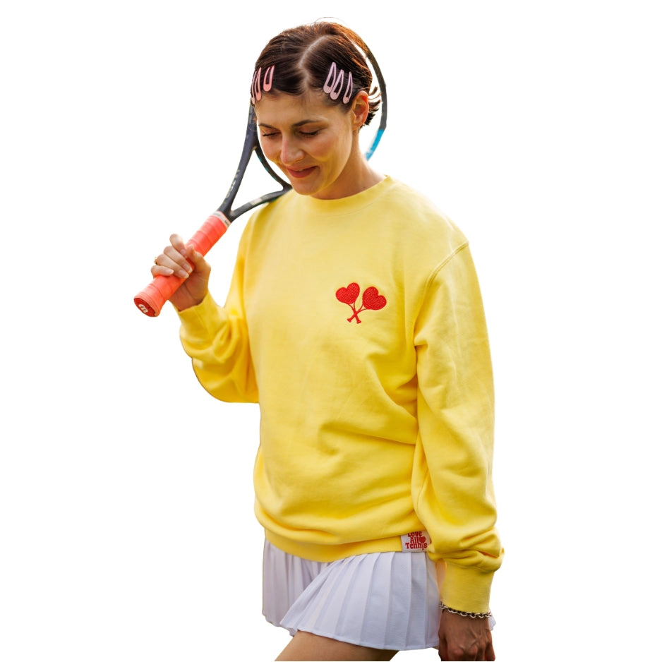 Love All Core Women's Pigment-Dyed Yellow Fay Crewneck Sweatshirt