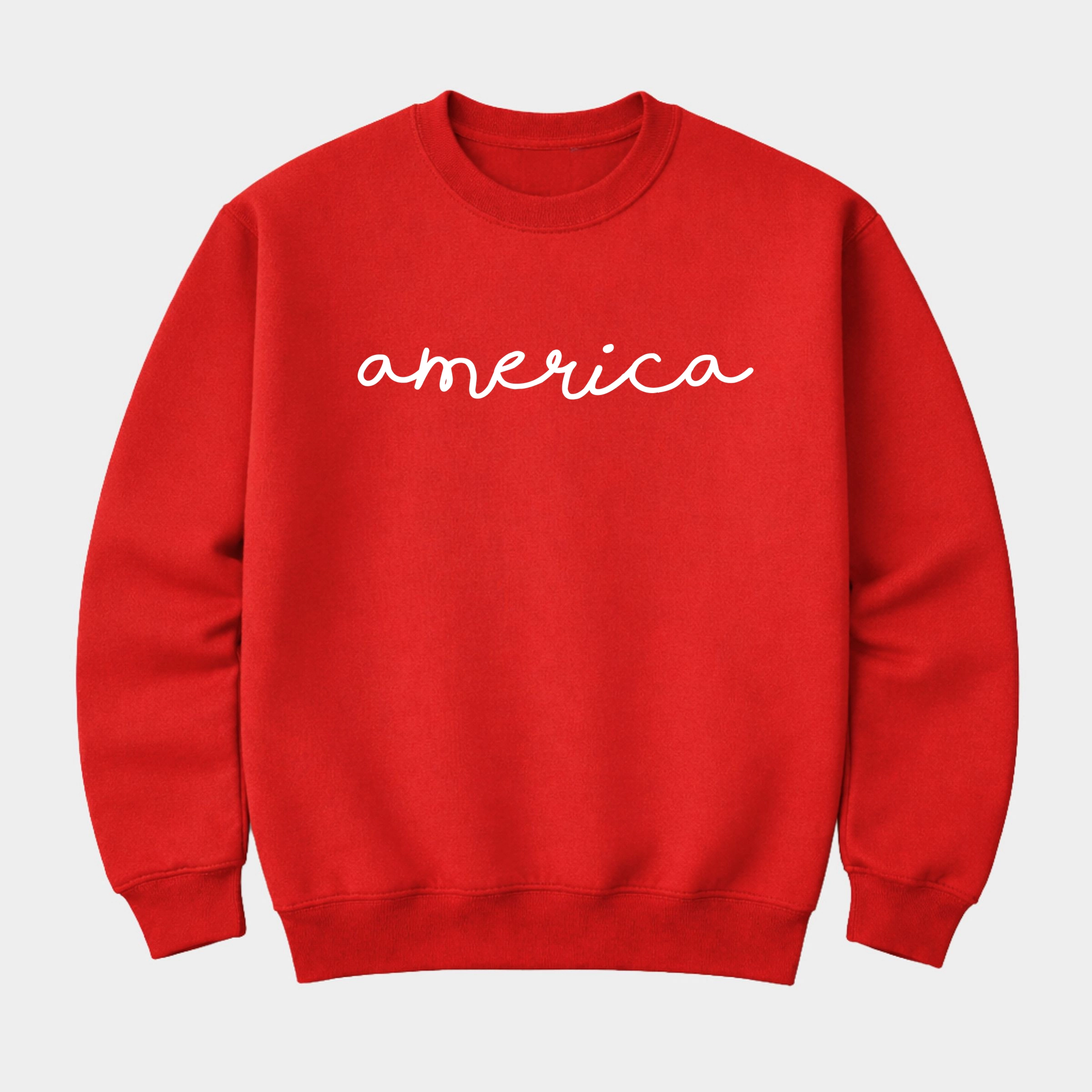 Simply Sage Market - America Cursive  Women's Graphic Sweatshirt