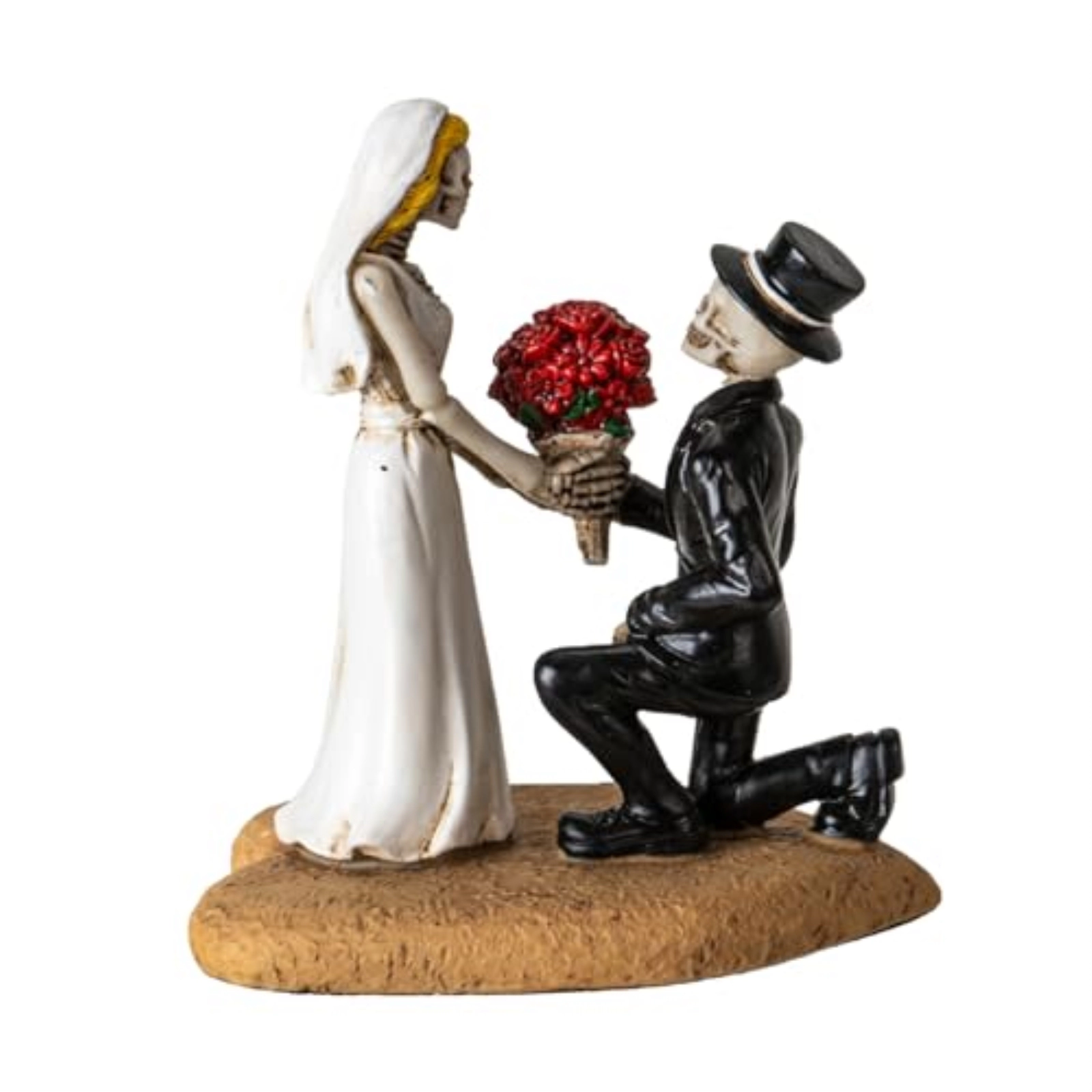 Pacific Giftware Til Death Do Us Part Skeleton Couple Figurine Love Never Dies Wedding Decor for Gothic Romance Lovers 4.8 inch