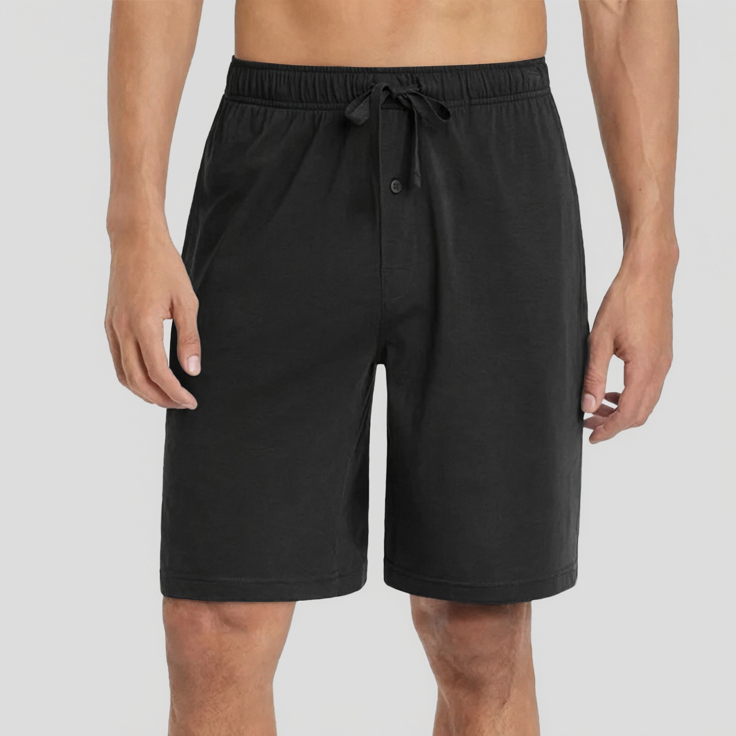 Ekouaer Men's Pajama Shorts Soft Sleepwear Bottoms Elastic Waistband Loungewear