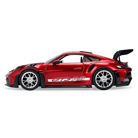 Jada Porsche 911 (992) Gt3 Rs Red Chrome With Carbon Top And Hood Stripes "Hyper-Spec" Series 1/24 Diecast