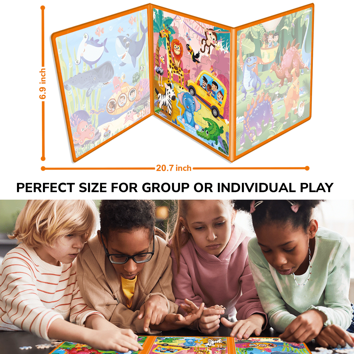 QUOKKA Magnetic Travel Puzzle Set, Animal, Space, Princess & Math Puzzles, Sudoku Games for Kids Ages 2-12