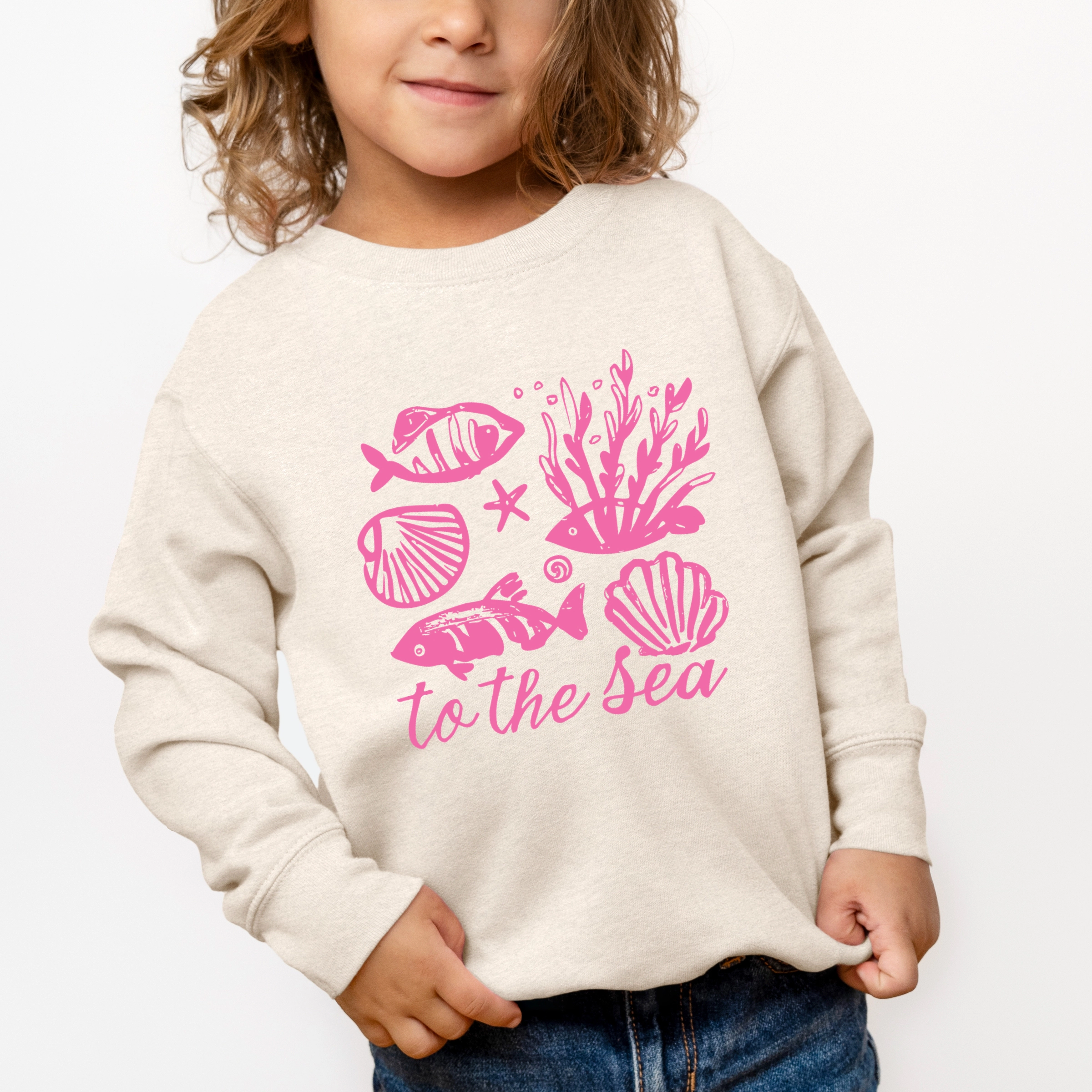 The Juniper Shop - To Sea Creatures Toddler Graphic Sweatshirt