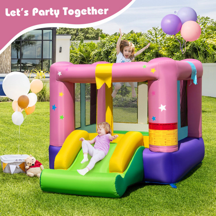 Hivvago Inflatable Bounce House with 480W Blower and Carrying Bag for Party