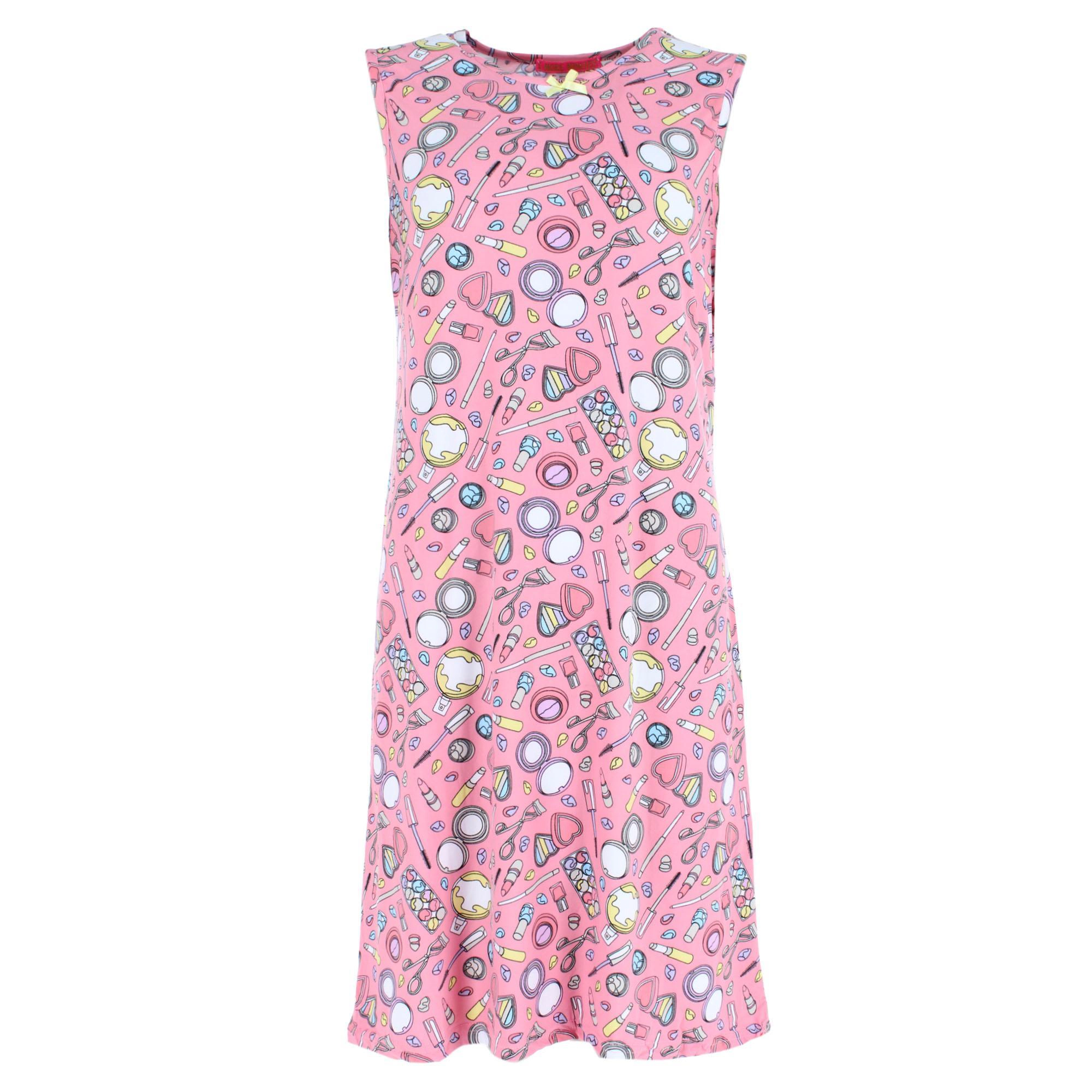 5 More Minutes Women's Makeup Patterned Sleeveless Nightgown