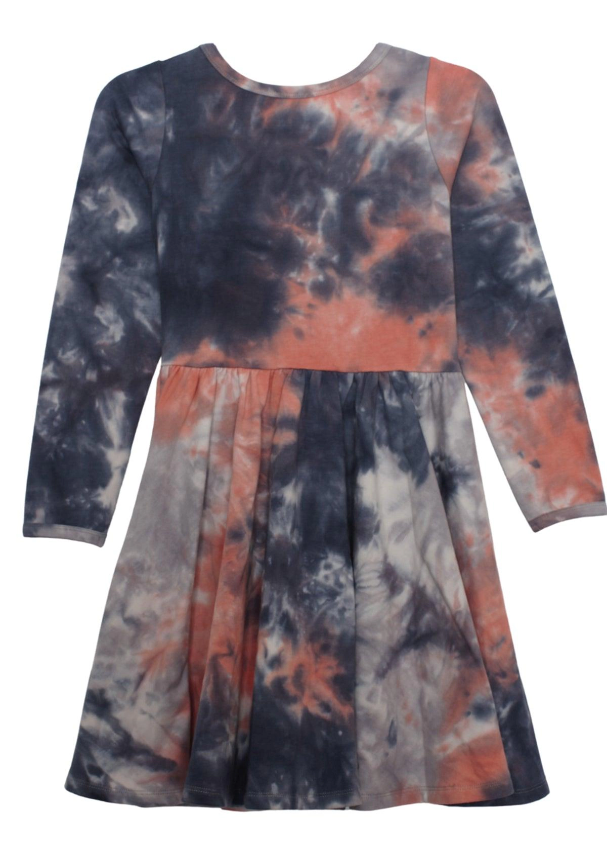 Mabel and Honey Bella Beauty Blue Tie Dye Knit Dress