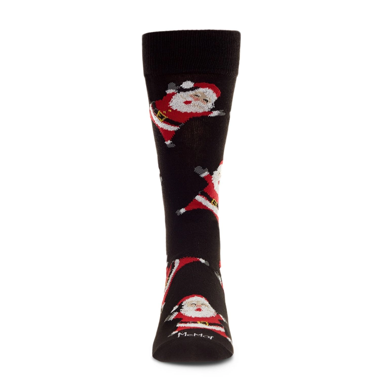MeMoi Men's All Over Santa Claus Holiday Novelty Crew Socks