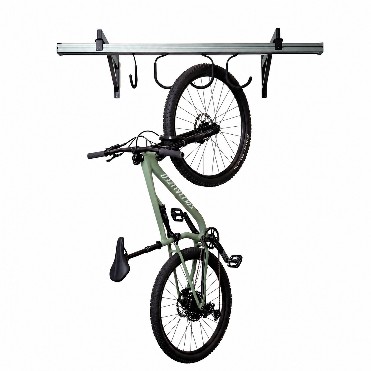 StoreYour CycleSlide Wall Mounted Bike Rack, Holds 1 to 4 Bikes