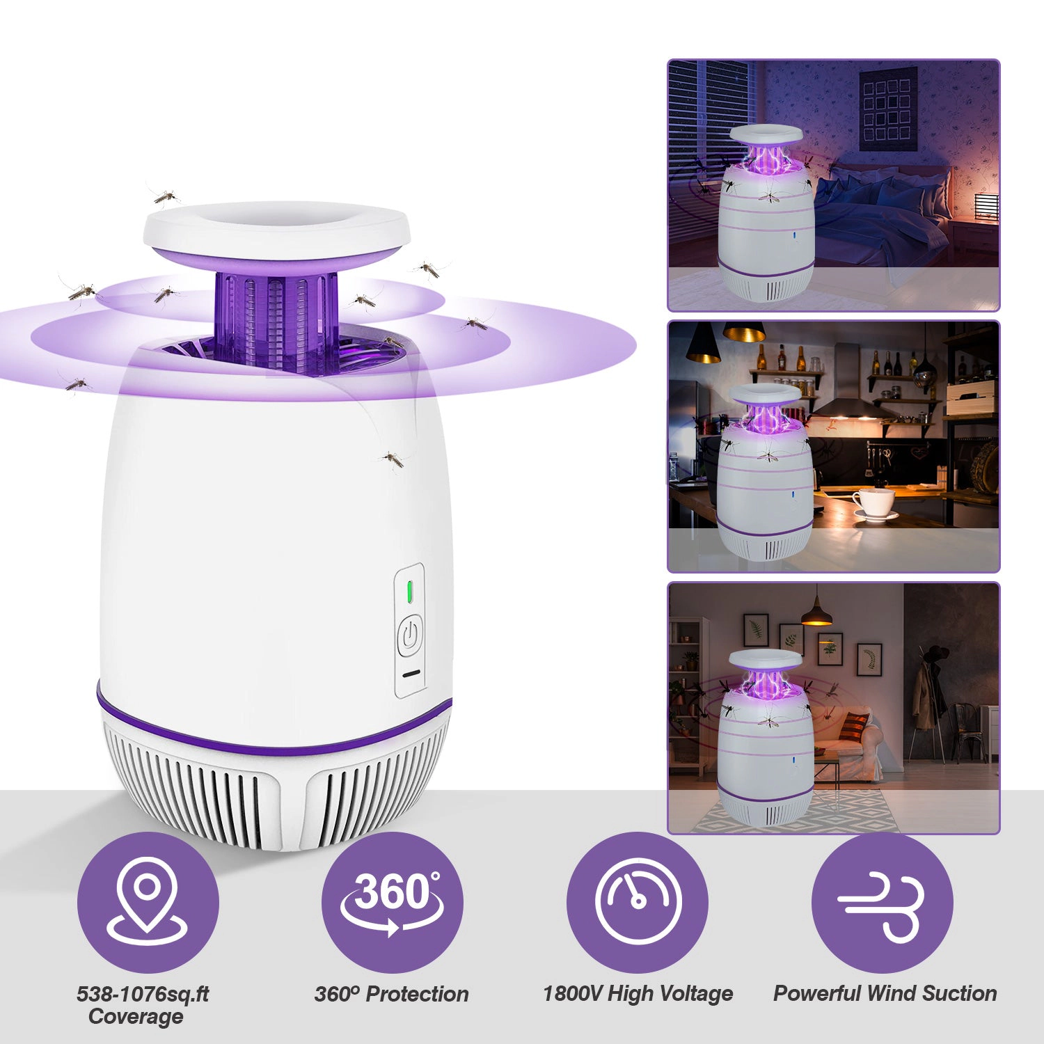 GBruno 3-Mode Electric Mosquito Zapper