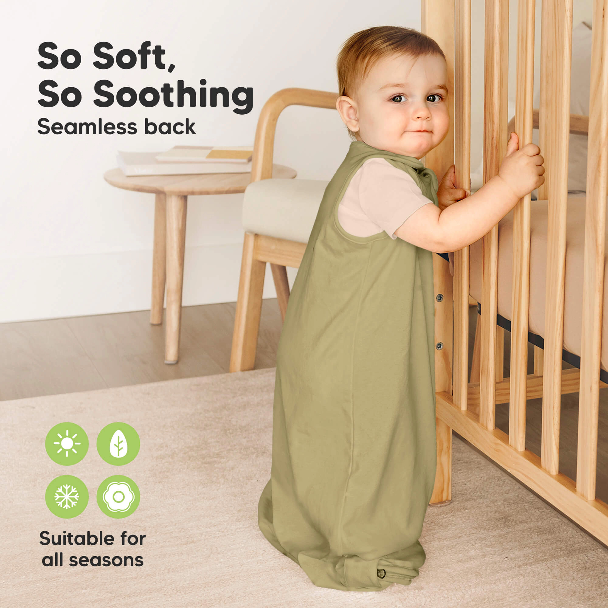 KeaBabies 2-Pack Soothe Sleep Sacks