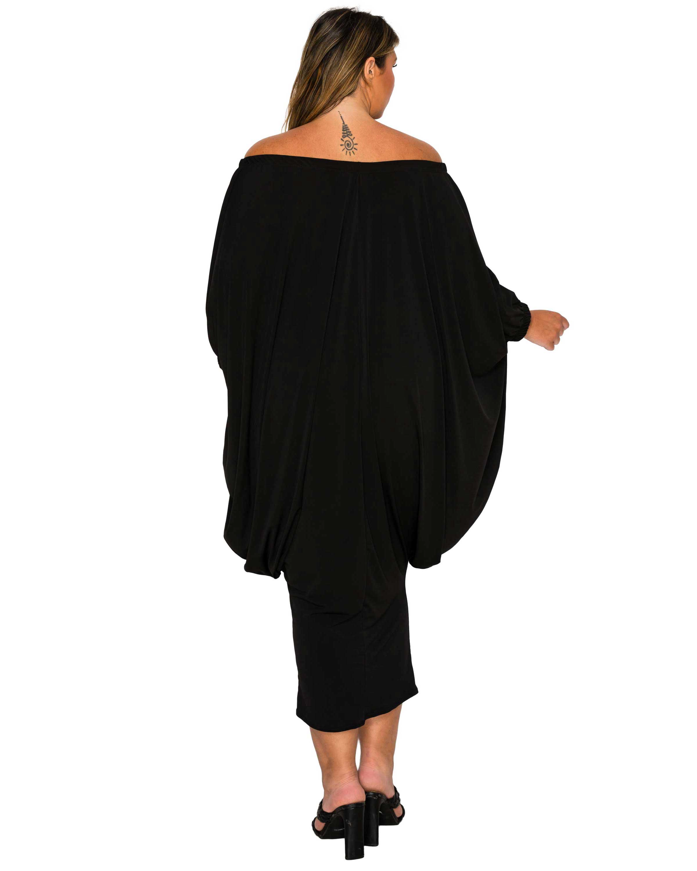 L I V D Women's Plus Eero Off Shoulder Taper Hem Dress