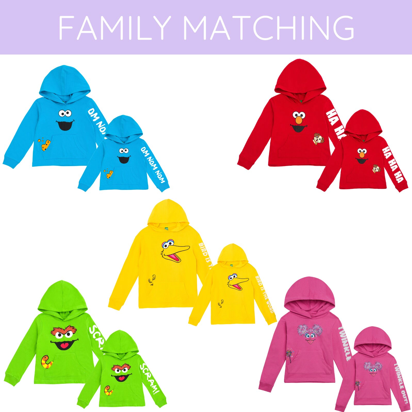 Sesame Street Matching Family Hooded T-Shirt