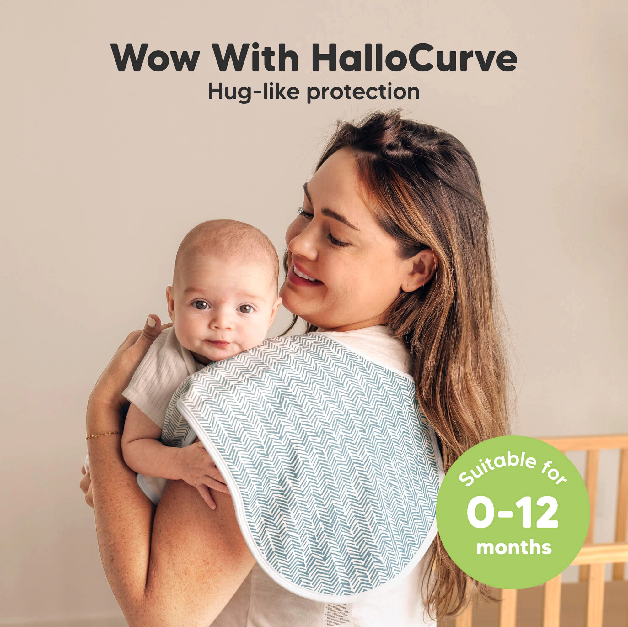 KeaBabies 4-Pack Hallo Burp Cloths