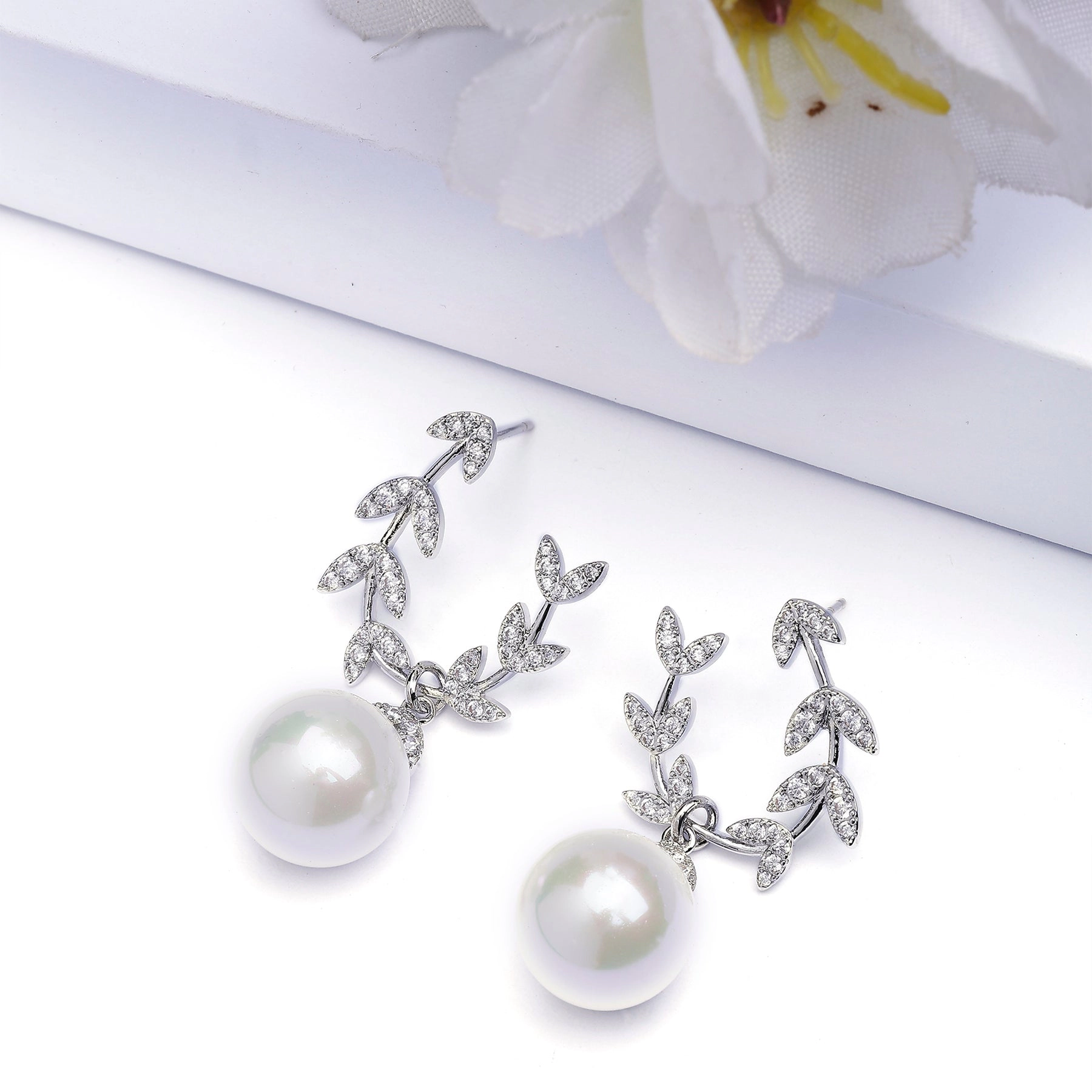 AGP PARIS Womens Elegant Round Drop Earrings