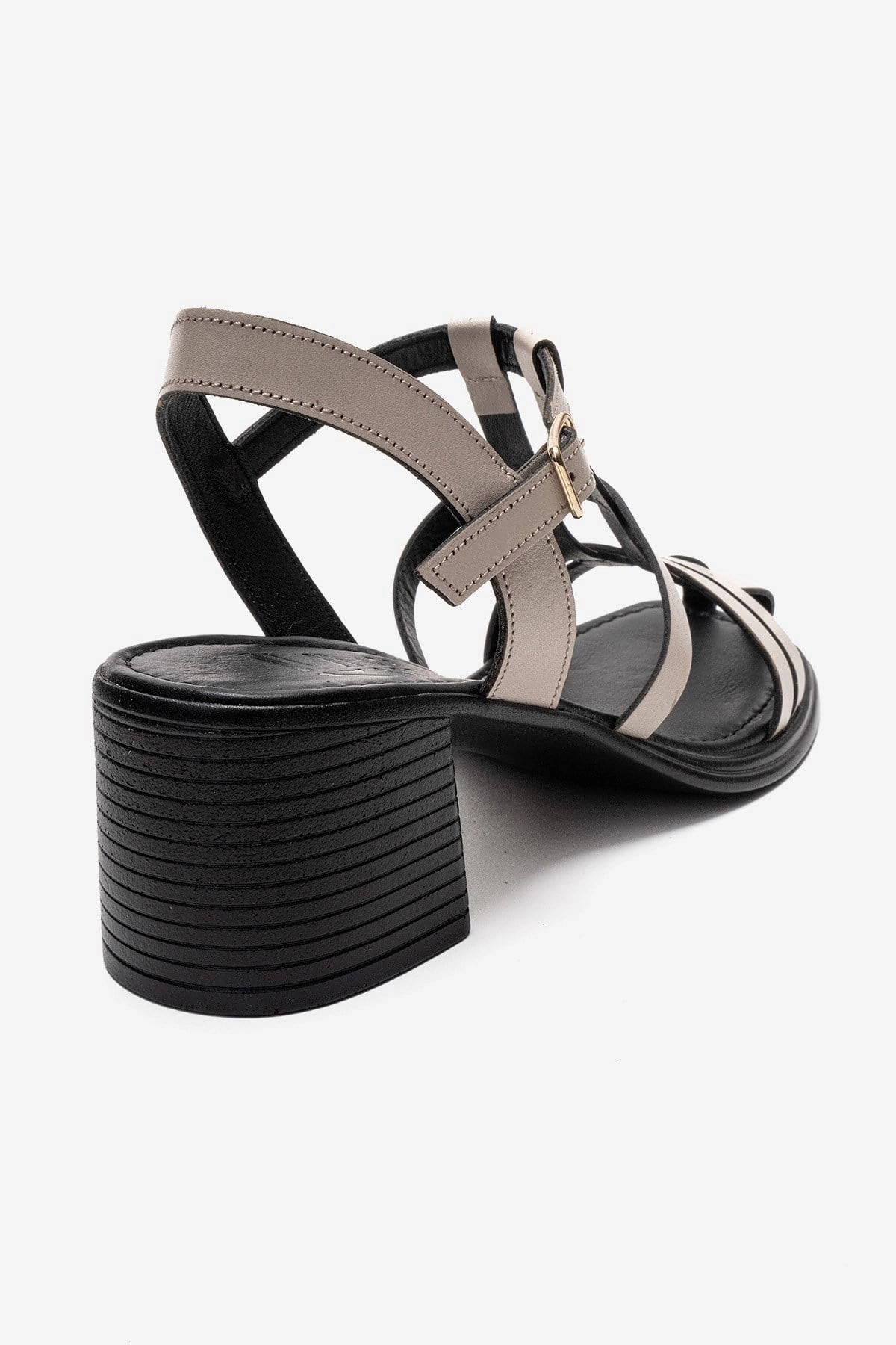 Forever & Always Womens Cielos Leather Block Heel Sandal