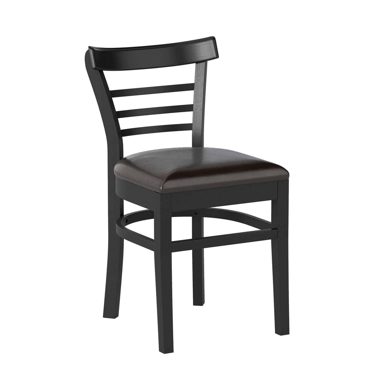 LJG Set of 2 Wooden Dining Chair with Rubber Wood Legs for Restaurant