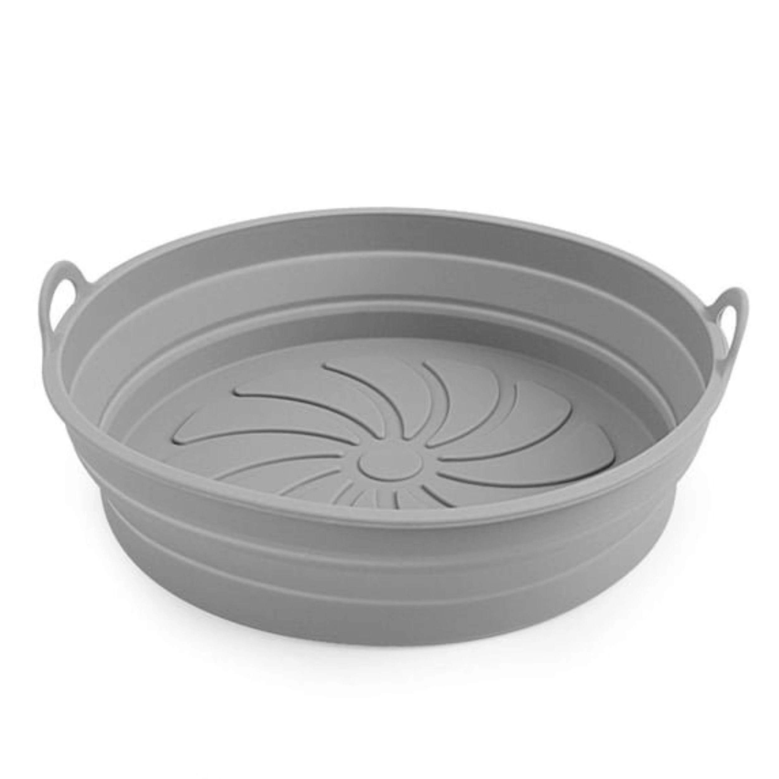 Home Collection Reusable Round Silicone Air Fryer Liner for 5 to 8 Qt Baskets