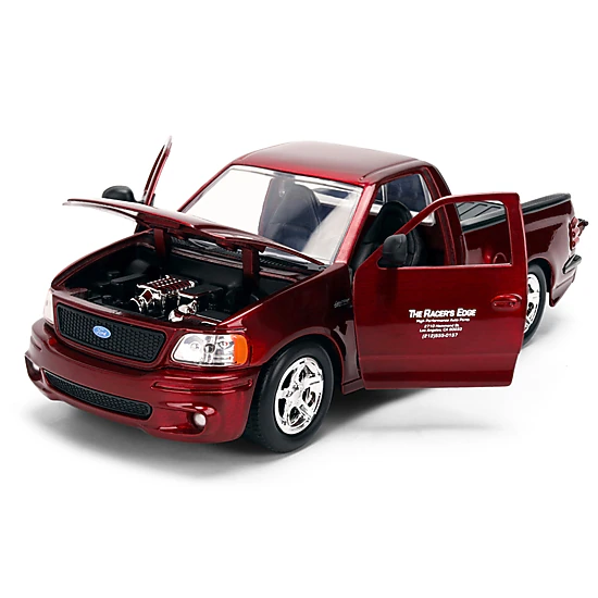 Jada Ford F-150 Svt Lightning Pickup Truck Red Color Brush Finish "The Fast And The Furious" (2001) Movie "25