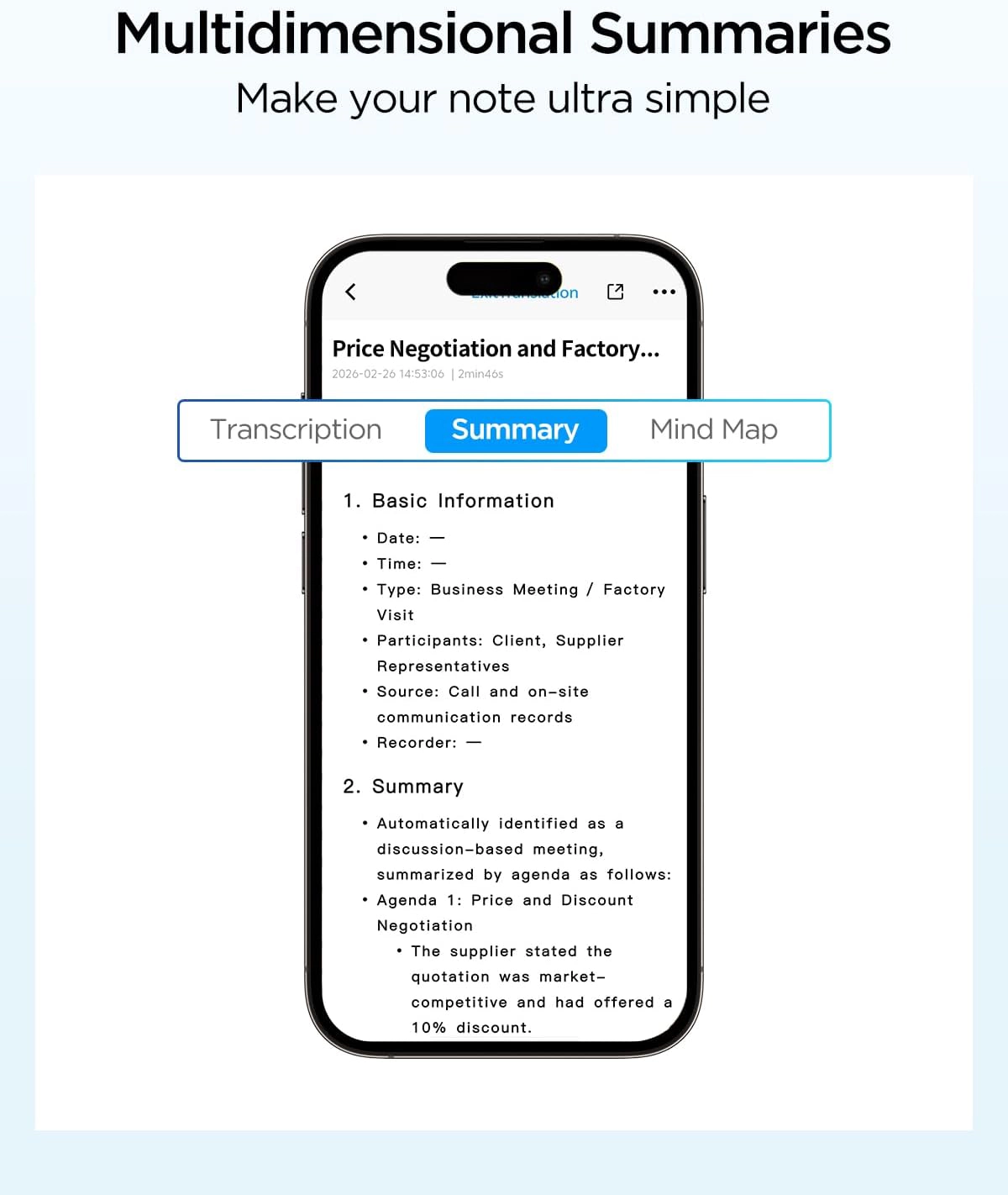 BOYA NOTRA AI Voice Recorder with Smart Transcription, App Control, 64GB Storage, Cloud Sync, 140+ Languages & MagSafe