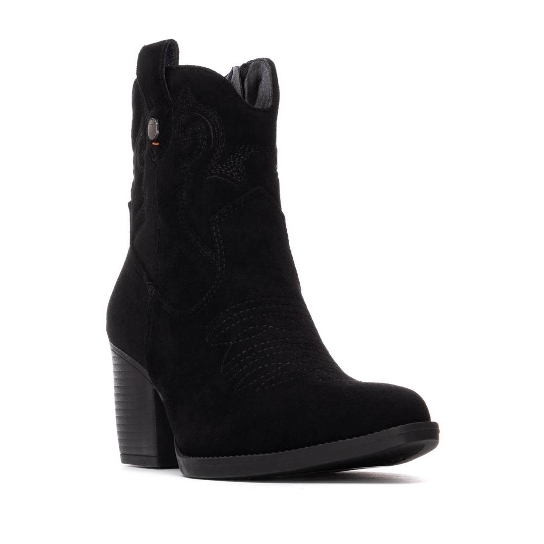 Women's Suede Italian Western Ankle Booties Refresh Collection By XTI