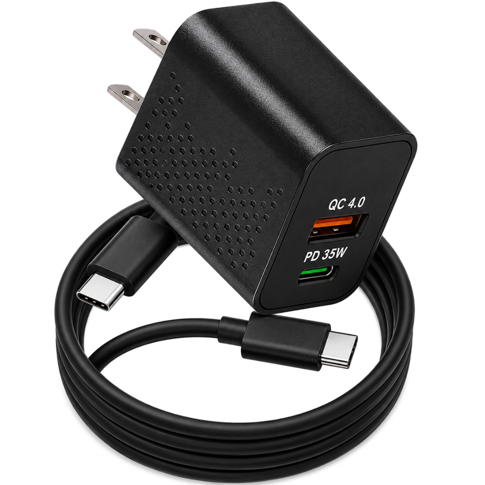Qixxronics 35W Fast USBC Charger 6ft Type C Cable for Google Pixel 8 / 8a Pro 9 10 10a, 5 6/ 6a, 7 7a