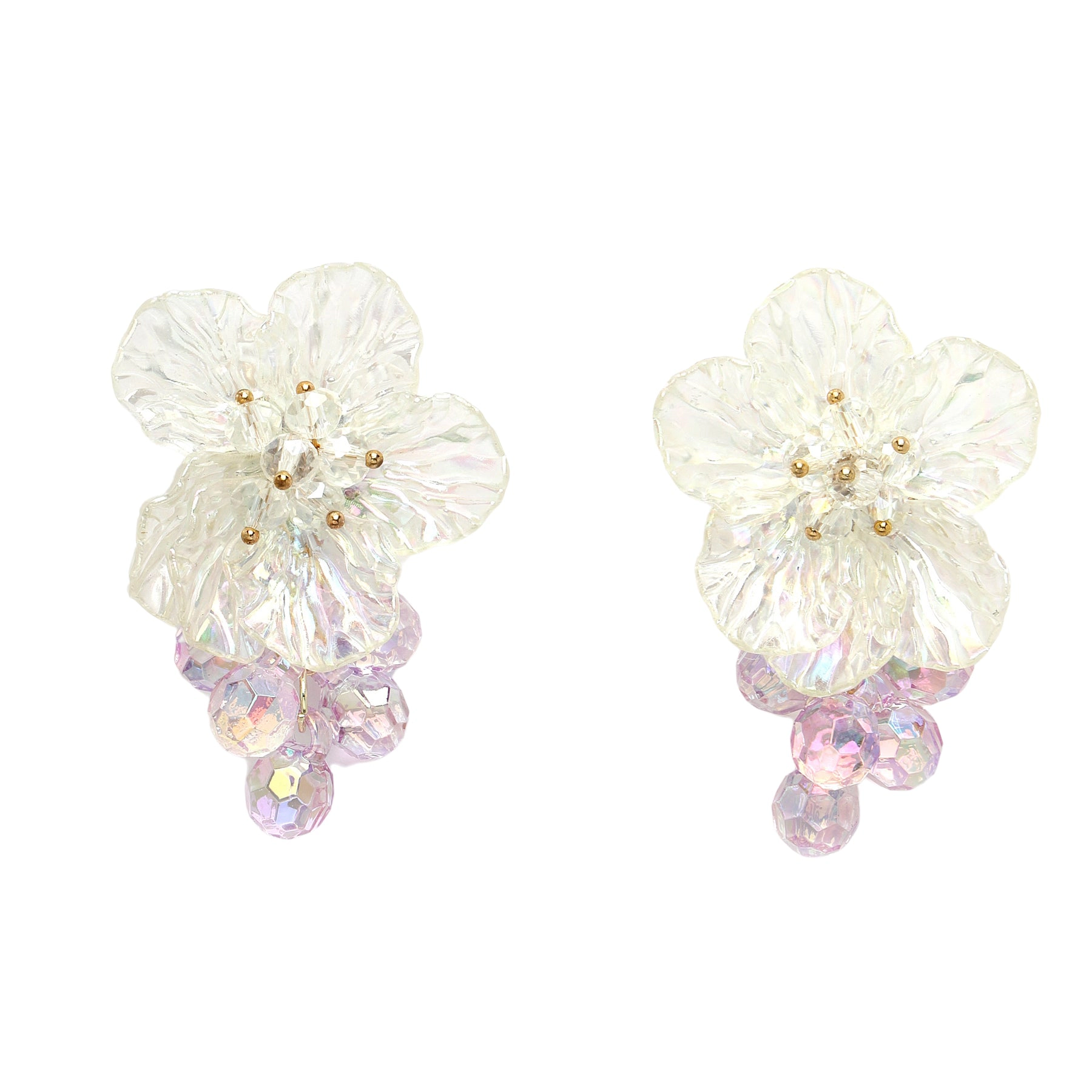 AGP PARIS Womens Diva Collection Ethereal Bloom Drop Earrings