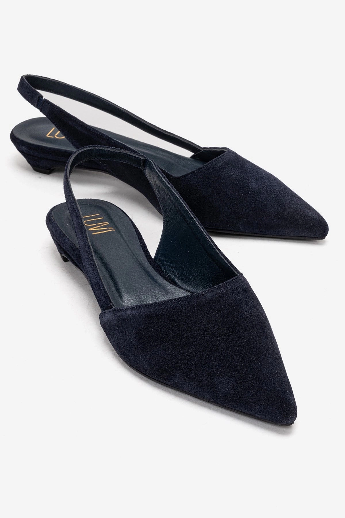 Forever & Always Womens Berlina Leather Slingback Pump