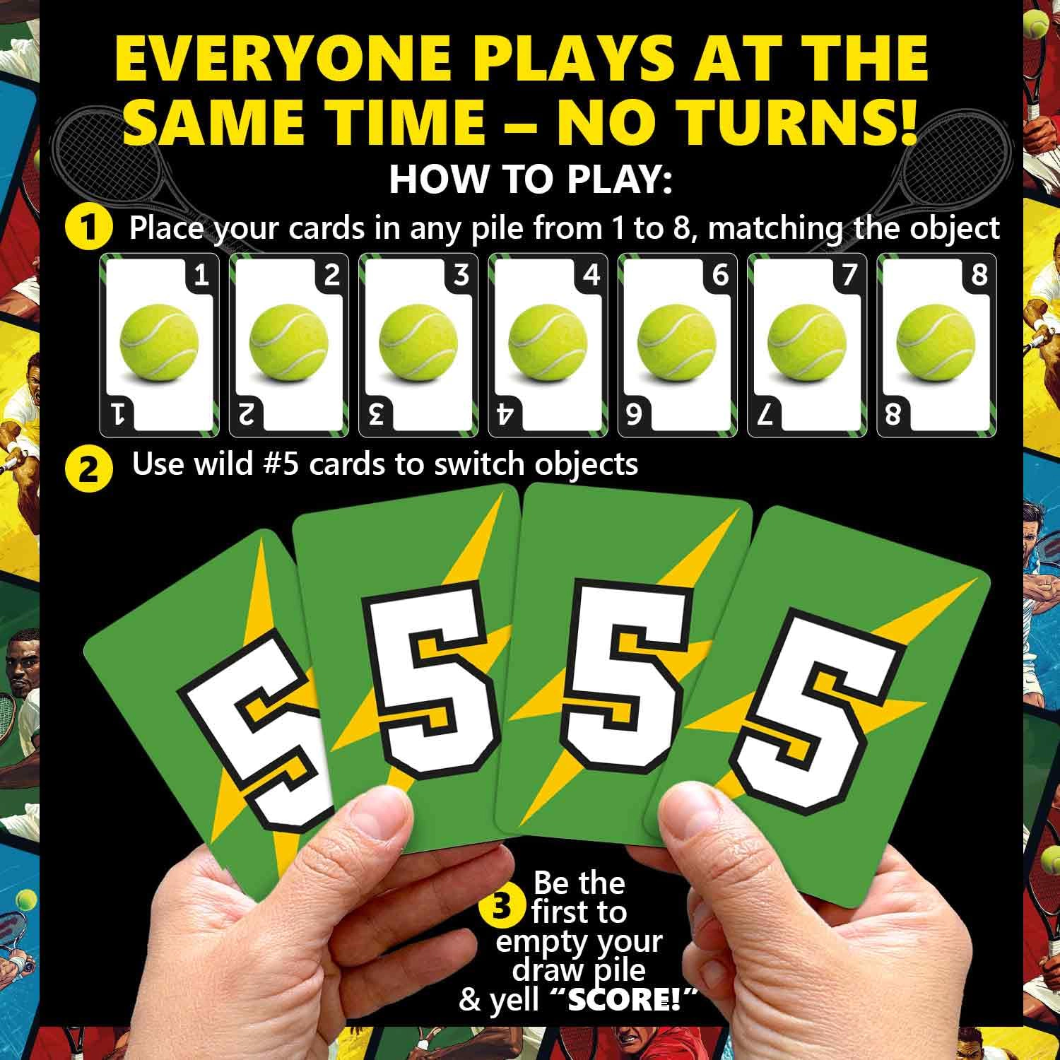 QUOKKA Fast-Paced Card Game for Kids & Adults, Number Sequence & Action Game for 2–8 Players