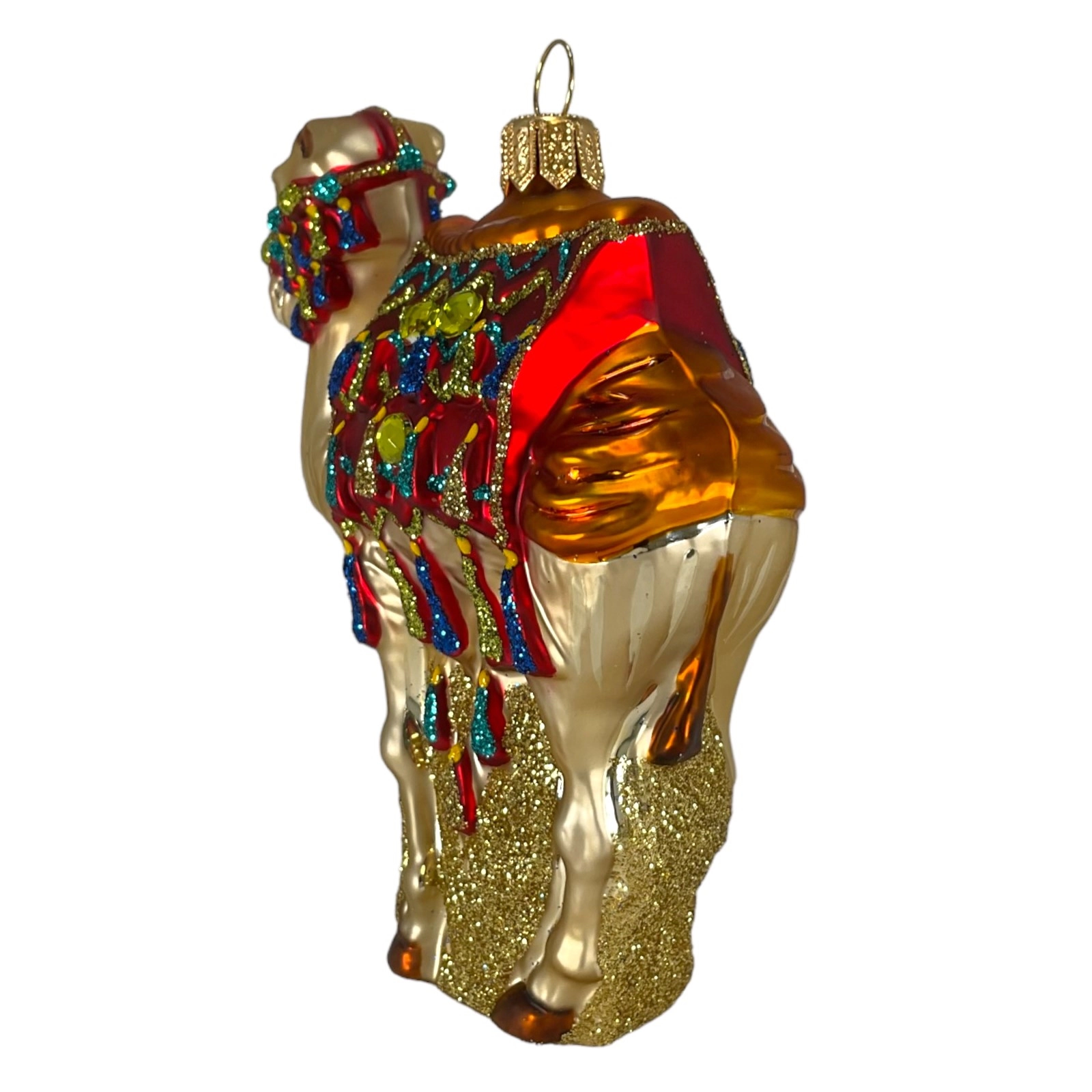 Pinnacle Peak Trading Company Camel Polish Glass Christmas Ornament Made in Poland Decoration