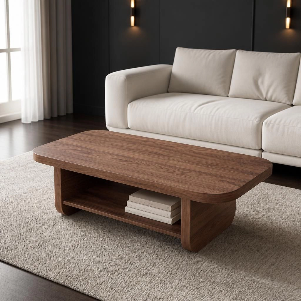 GOODSILO Rectangular Low Height Coffee Table Modern