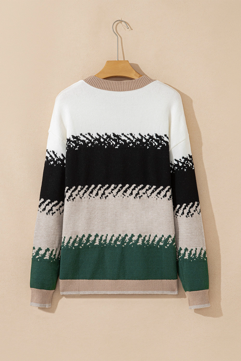 Threaded Pear Women's Sophia Pattern Drop Shoulder Sweater