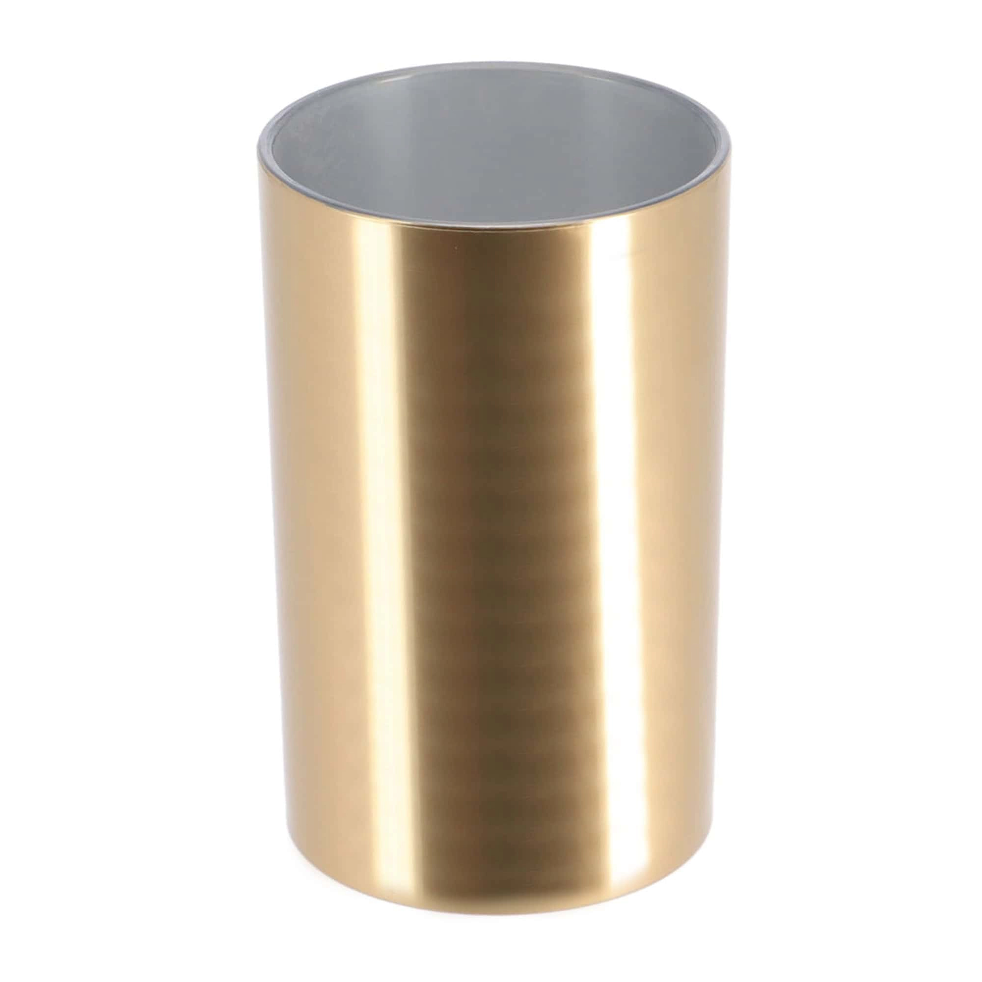 Evideco French Home Goods 12 fl oz Brushed Metal-Look ABS Bathroom Cup
