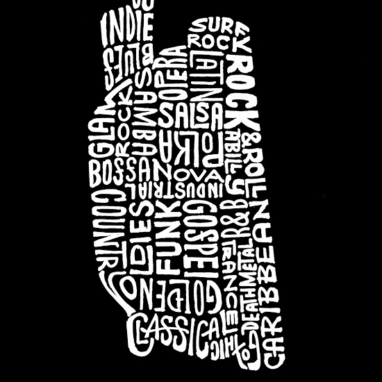 LA Pop Art Men's Premium Blend Word Art T-Shirt - Headphones